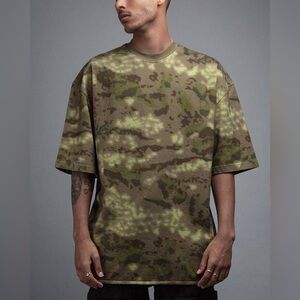 Yeezy Season 3 Heavy Knit Oversized Camouflage T-Shirt